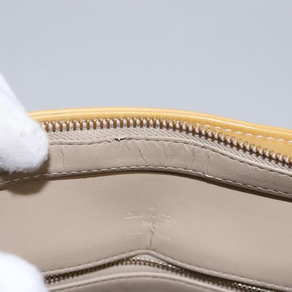 LOUIS VUITTON Monogram Vernis Houston Hand Bag Beige M91004 - Picture 10 of 16